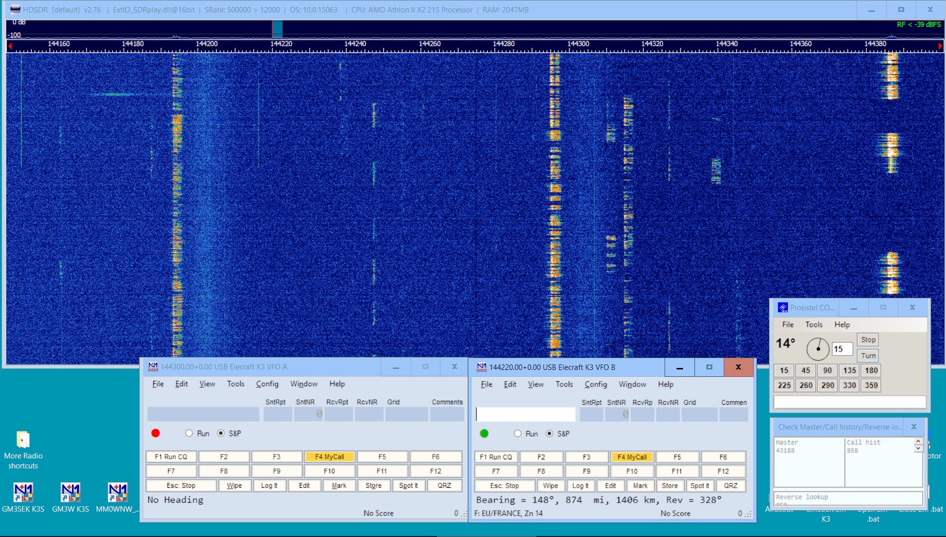 HDSDR and N1MM+
